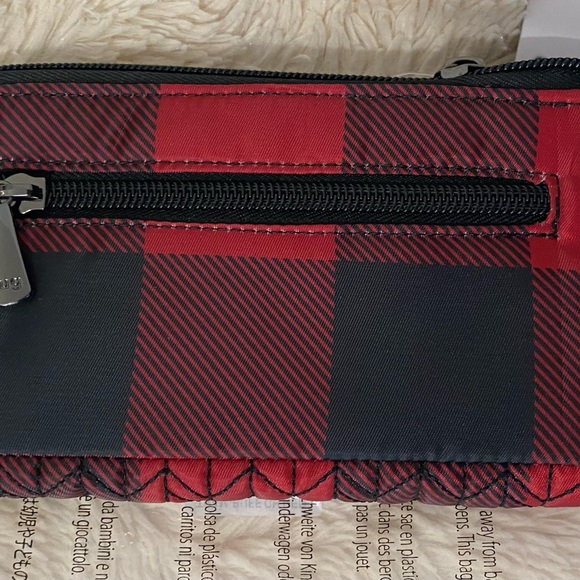 Lug Tram Wallet NWT Buffalo Check Red - Picture 2 of 2